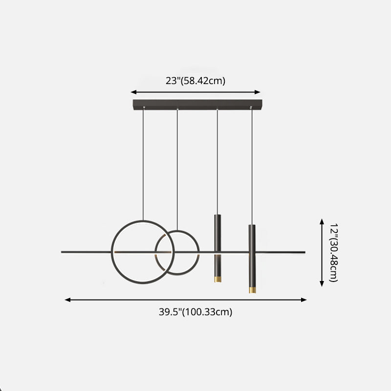 5 Light Kitchen Island Pendant Linear Island Lighting Contemporary Island Lighting