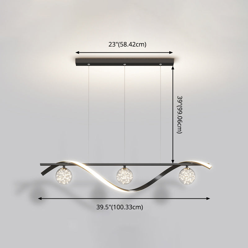 3 Light Kitchen Island Pendant Linear Island Lighting Contemporary Island Lighting