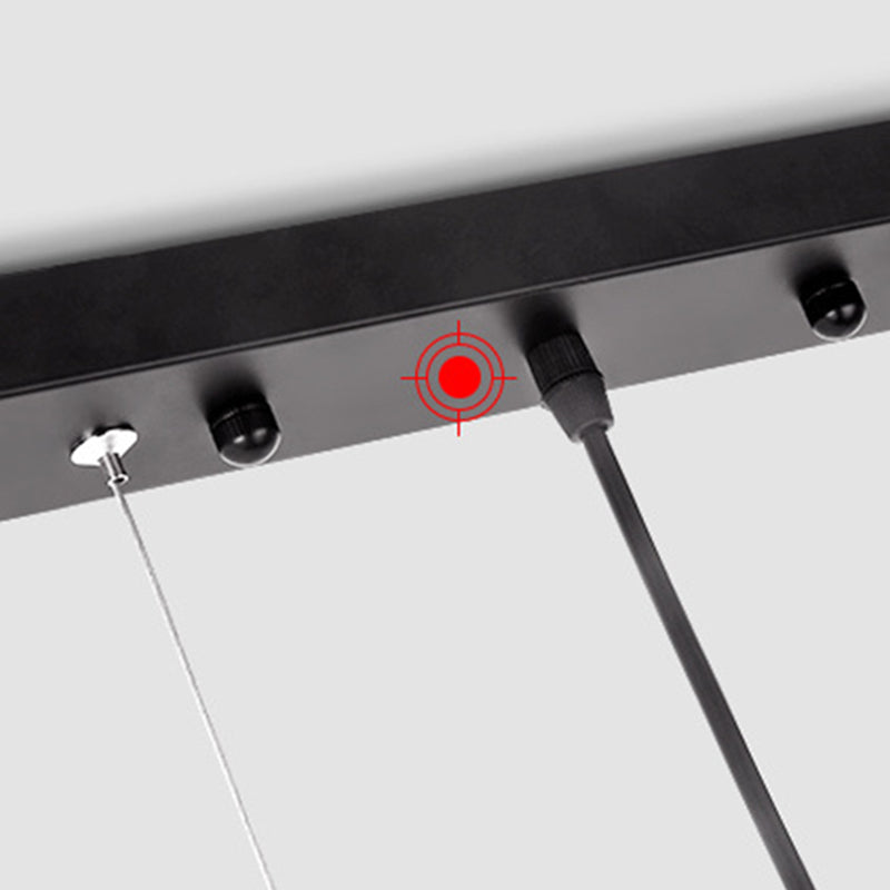 Modern Pendant Lighting for Kitchen Island Linear Island Lighting in Metal