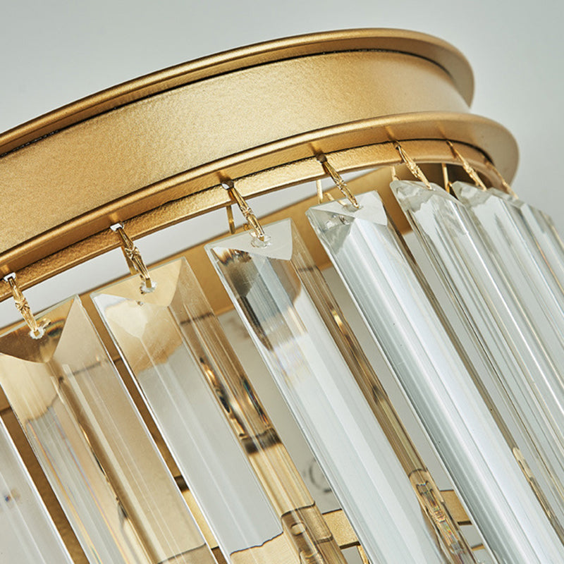Prismatic Transparent Crystal Wall Light Sconce Modern Style 1-Light Wall Mounted Lighting