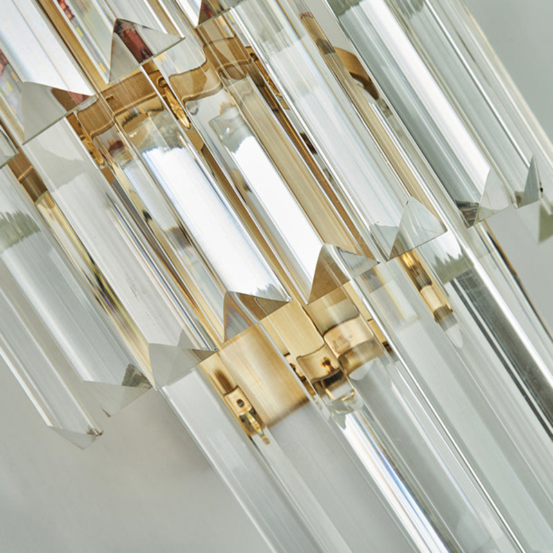 Prismatic Transparent Crystal Wall Light Sconce Modern Style 1-Light Wall Mounted Lighting