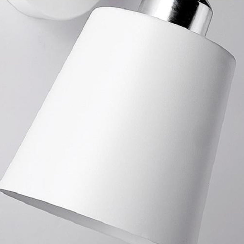 Modern Creative Single Wall Light Wooden Dome Macaron Wall Lamp with Wrought Iron Shade