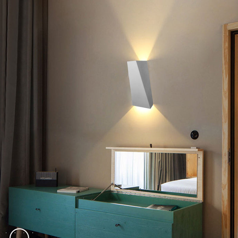 Éclairage mural géométrique en aluminium en aluminium