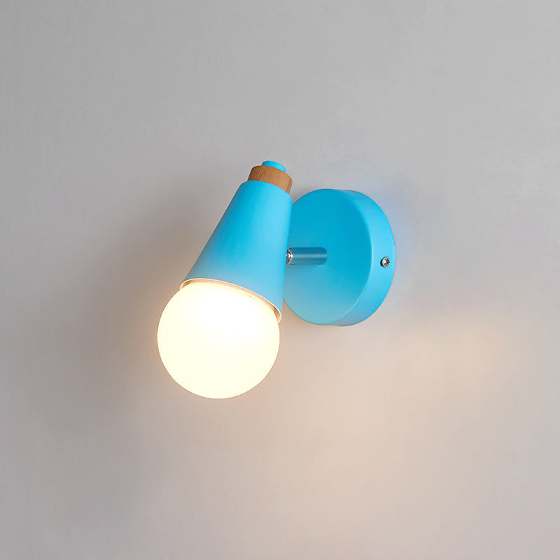 1 illuminazione unica murale unica Modren Nordic Macarons Style Metal Wall Lighting in bianco e verde