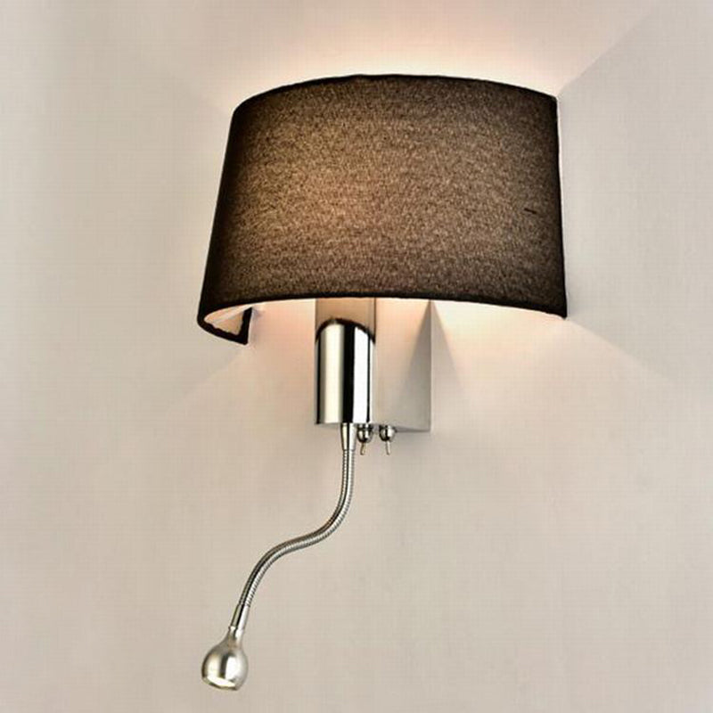 Geometric Shade Wall Lighting Modern Simple Style Wood 1 Light Sconce Light in Gold