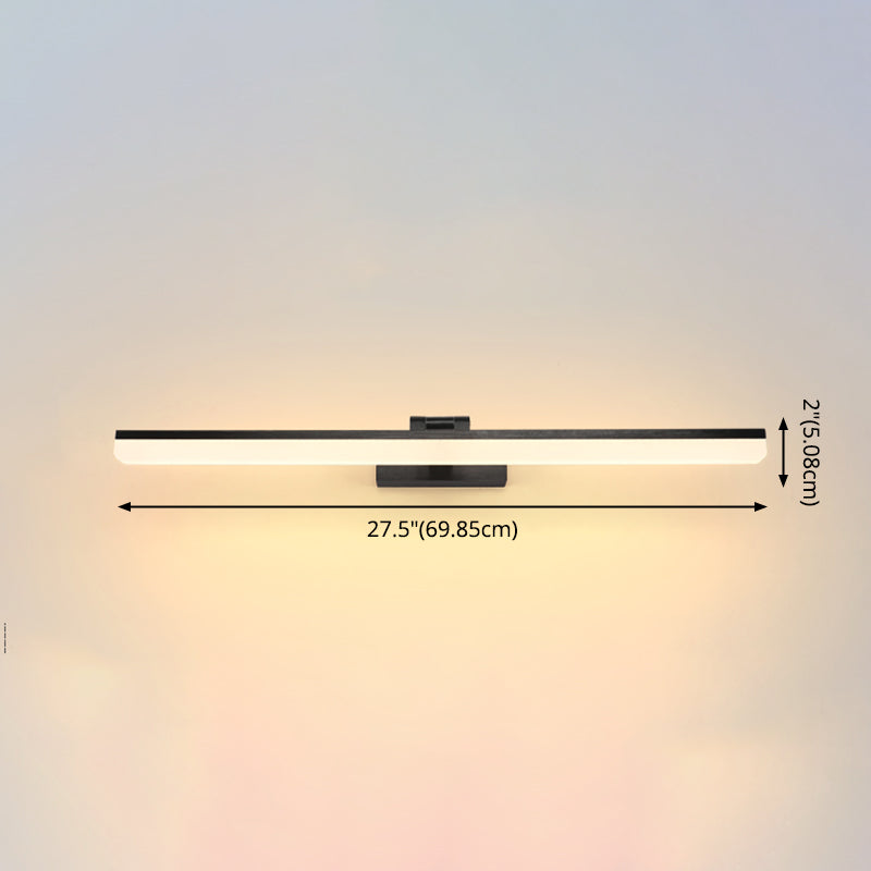 Lámpara de pared lineal de aluminio LED de LED moderno con luz de aluminio con sombra de plástico