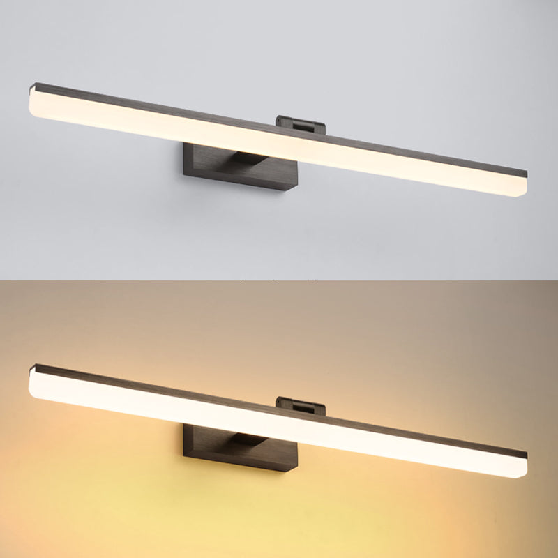 Lámpara de pared lineal de aluminio LED de LED moderno con luz de aluminio con sombra de plástico