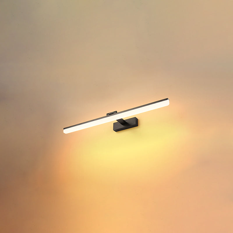 Lámpara de pared lineal de aluminio LED de LED moderno con luz de aluminio con sombra de plástico