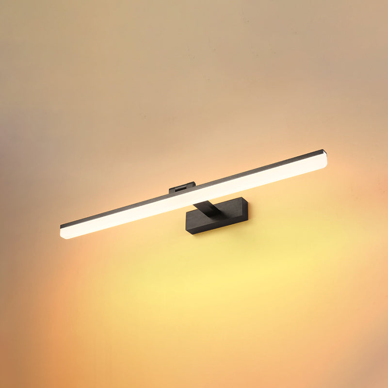 Lámpara de pared lineal de aluminio LED de LED moderno con luz de aluminio con sombra de plástico