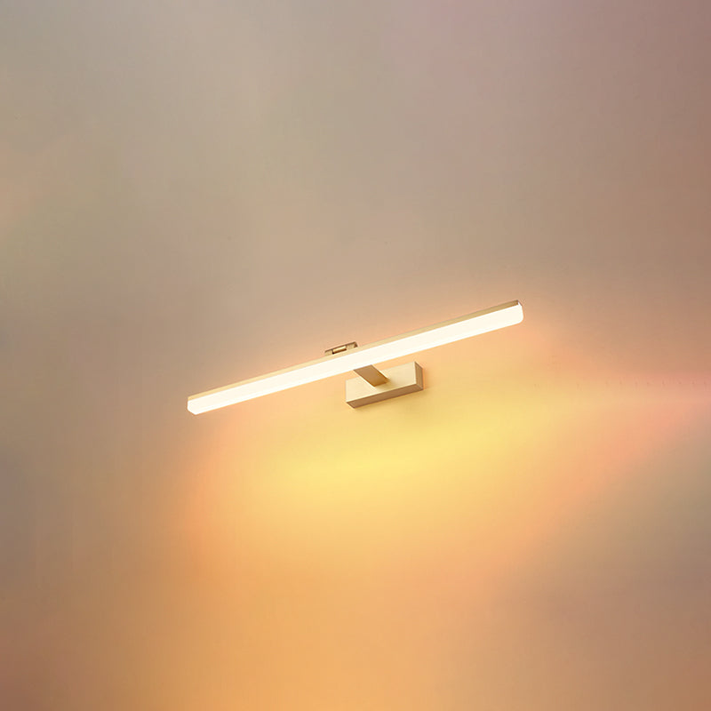 Lámpara de pared lineal de aluminio LED de LED moderno con luz de aluminio con sombra de plástico