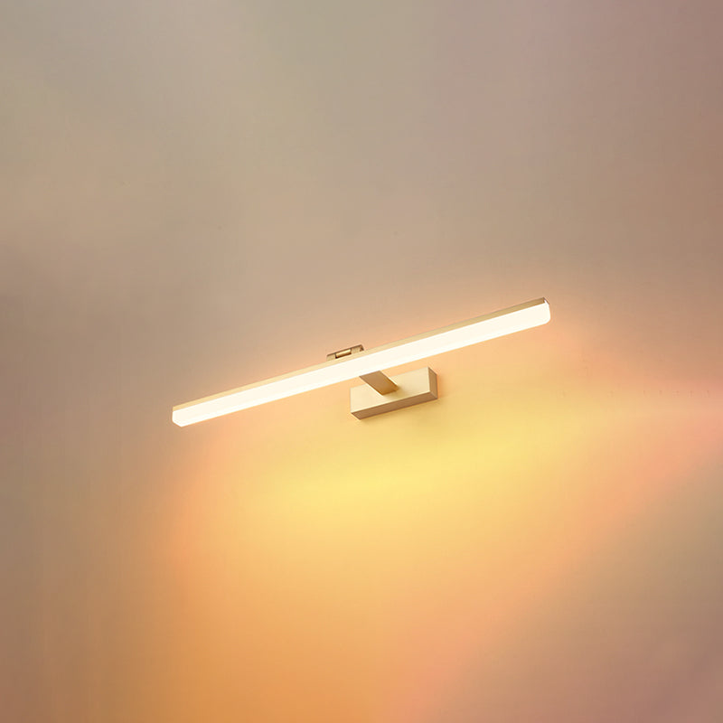 Lámpara de pared lineal de aluminio LED de LED moderno con luz de aluminio con sombra de plástico