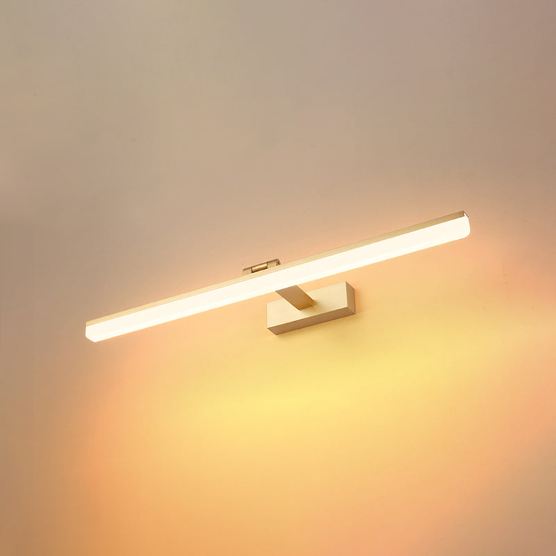Lámpara de pared lineal de aluminio LED de LED moderno con luz de aluminio con sombra de plástico