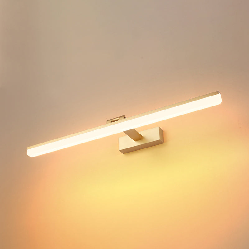 Lámpara de pared lineal de aluminio LED de LED moderno con luz de aluminio con sombra de plástico