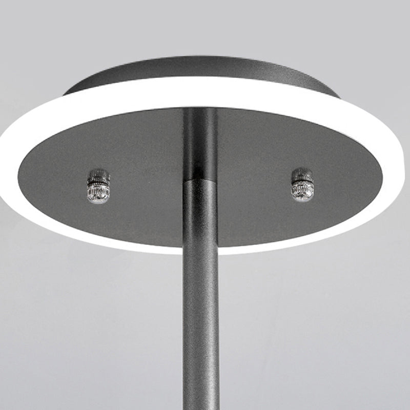 Black Glass Modern Pendant Lighting Fixtures Sputnik Hanging Lights for Living Room