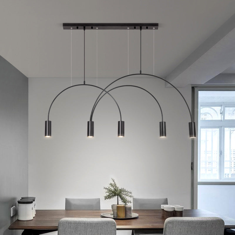 5Light Kitchen Island Pendant Linear Pendant Lighting Island Light Fixtures