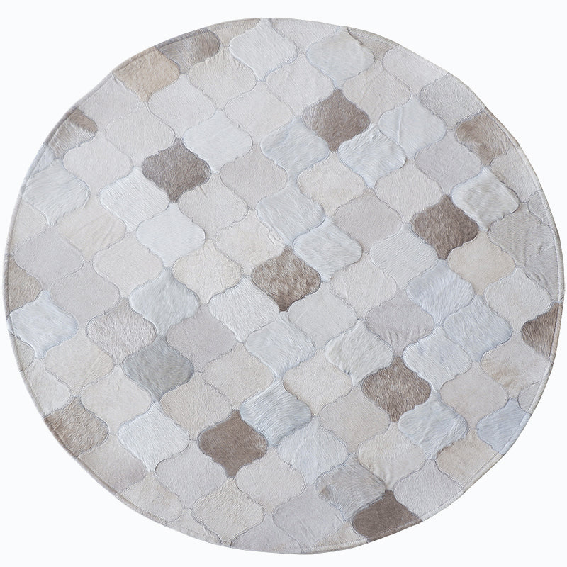 Zone colorée tapis géométrique motif blanc tapis de zone de soins de soins faciles pour le salon