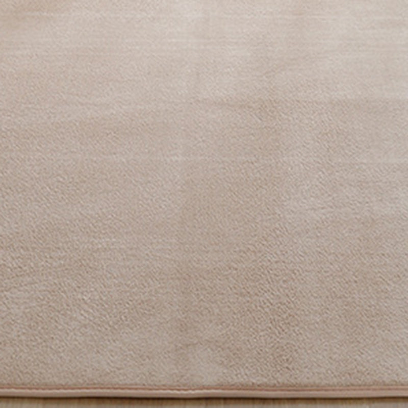 Blue Solid Color Indoor Carpet Polyester Casual Rug Washable Carpet for Home Decor