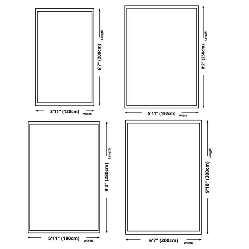 Multicolor Visual Print Rug Polyester Carpet Trendy Anti-Slip Backing Indoor Rug for Living Room