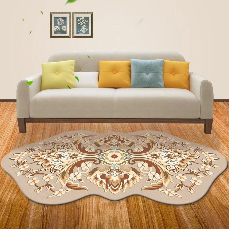 Chinoiserie Home Decoratie Rug Novely Ethnic Print Indoor Tapijt Polyester Wasbaar gebied Rug