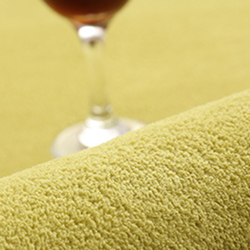 Khaki Simple Rug Polyester Solid Color Indoor Carpet Anti-Split Backing Area Rug for Indoor Room