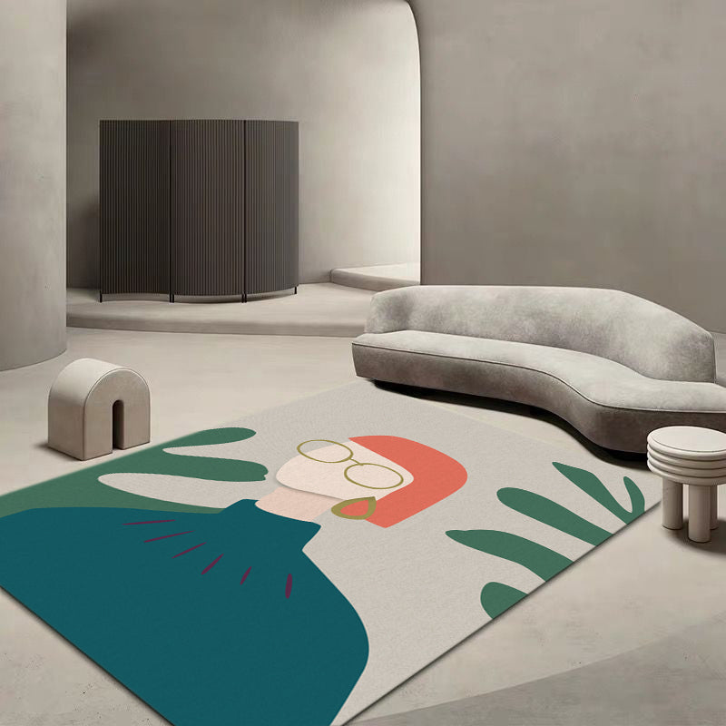 Veelkleurig nieuw tapijt, polyester, abstracte print, binnentapijt, vlekbestendig tapijt voor woondecoratie