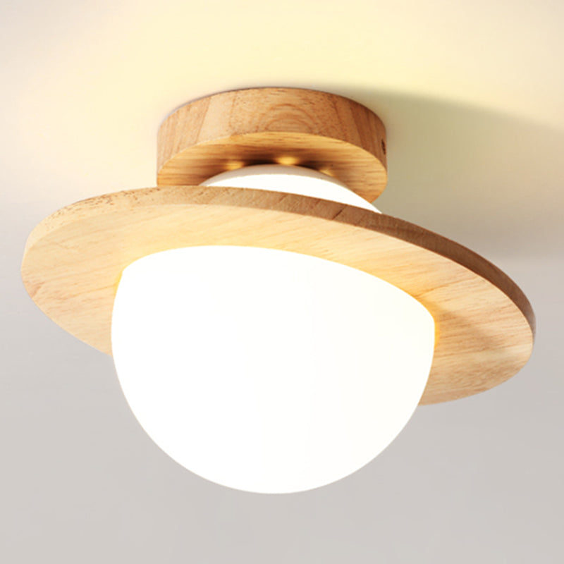 Plafond ombragé Fixture moderne Style moderne Couloir en bois Légère ébullition en Beige