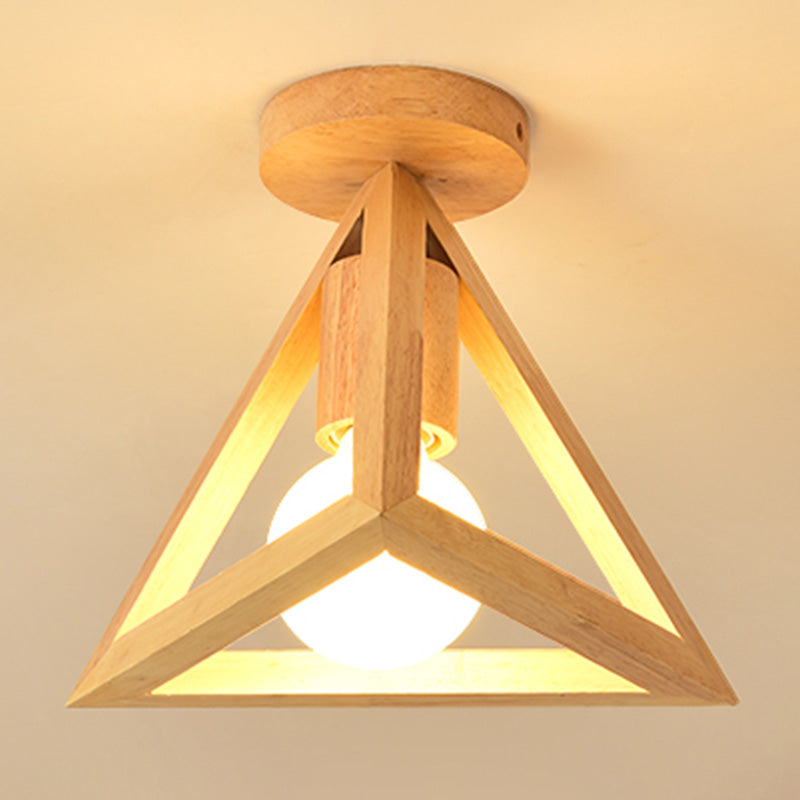 Plafond ombragé Fixture moderne Style moderne Couloir en bois Légère ébullition en Beige