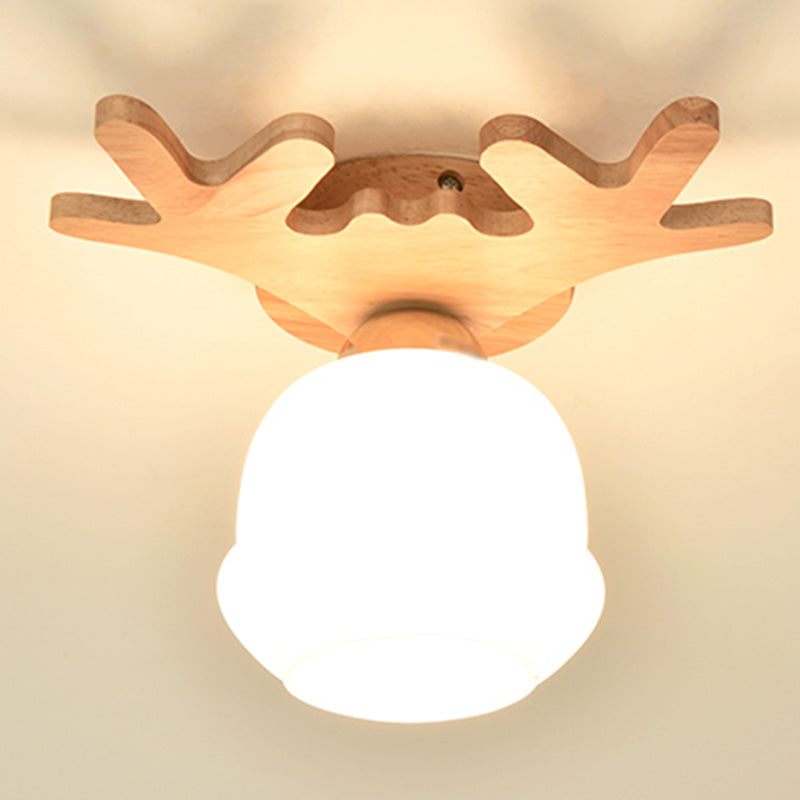 Plafond ombragé Fixture moderne Style moderne Couloir en bois Légère ébullition en Beige