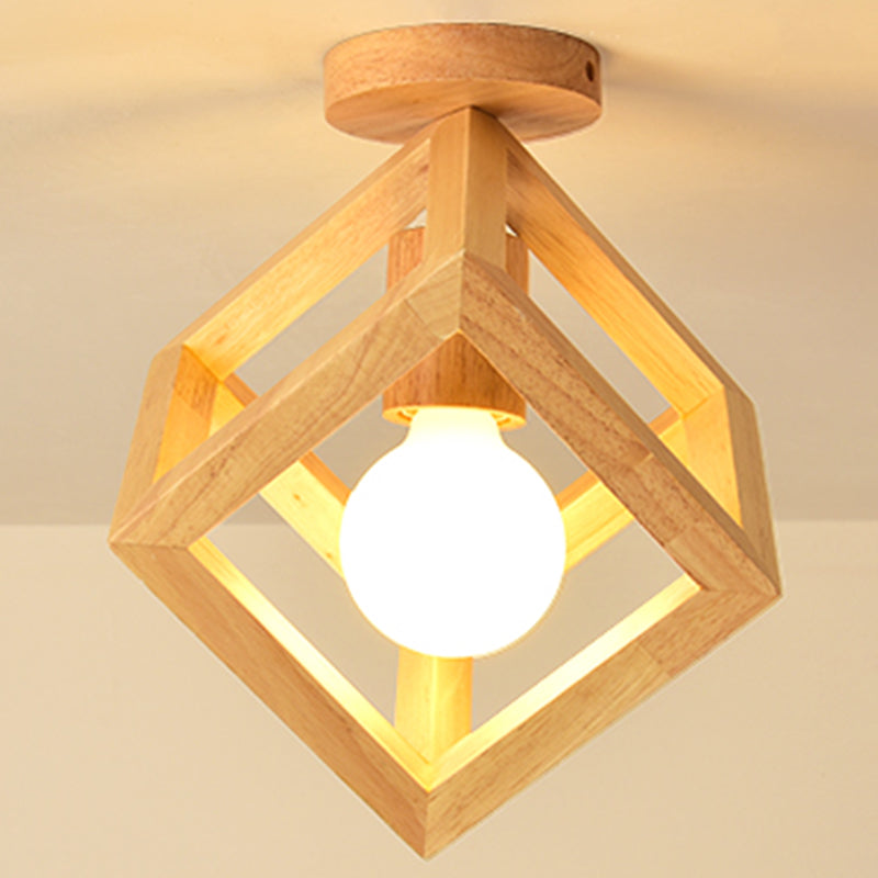 Plafond ombragé Fixture moderne Style moderne Couloir en bois Légère ébullition en Beige