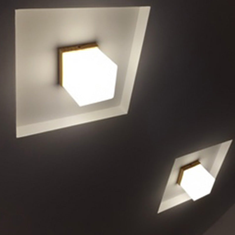 Plafond ombragé Fixture moderne Style moderne Couloir en bois Légère ébullition en Beige