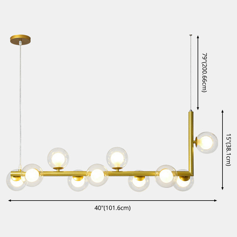 Bolas Dinning Room Over Island Lighting Glass Nordic Style Island Lighting Fixture