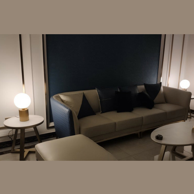 Lámpara de mesa global de estilo simple Vidrio 1 Bulbo Bomberna de la noche Luz de stand