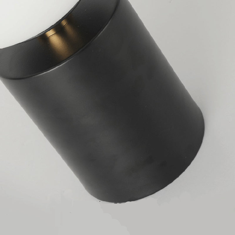 Lámpara de mesa global de estilo simple Vidrio 1 Bulbo Bomberna de la noche Luz de stand