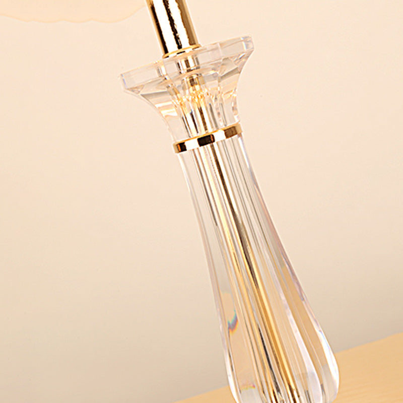 Ultra-moderne Einfachheit Domtisch Lampe weiße Glas Nachttisch-Lampe für Schlafzimmer
