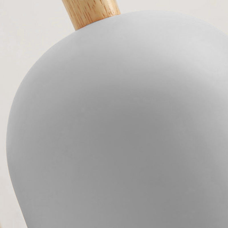 Moderna Macarons Nórdicos Macarons Swade Wall Malet Metal 1 Light Sponces en rosa y blanco