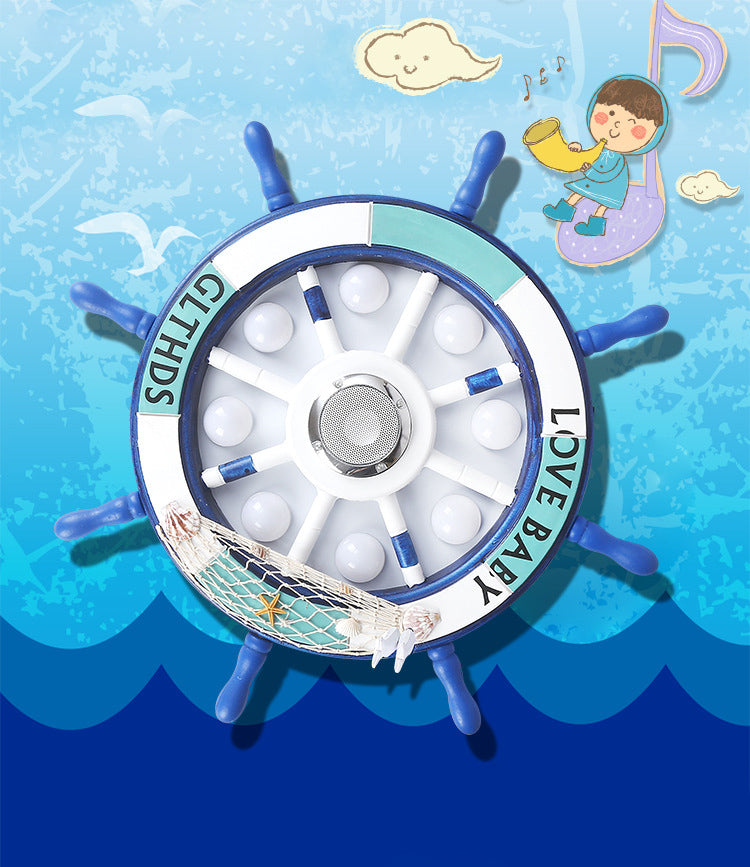 Plafonnier LED bleu en métal pour enfants, luminaire de plafond pour chambre d'enfant