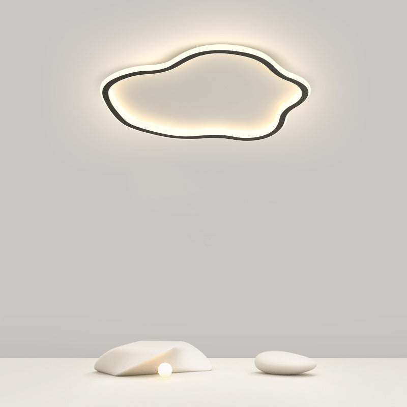 Luminaire encastré à LED en métal minimaliste, montage encastré au plafond géométrique pour chambre à coucher
