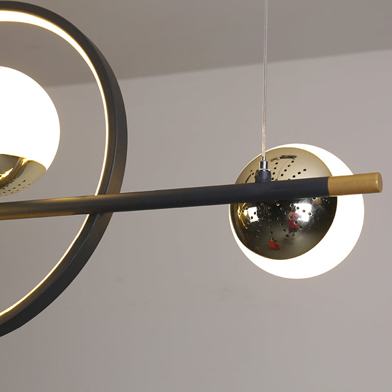 Lampadini del lampadario lineare Luci dell'isola Accensione a sospensione moderna per l'isola della cucina