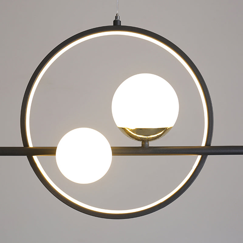 Lampadini del lampadario lineare Luci dell'isola Accensione a sospensione moderna per l'isola della cucina