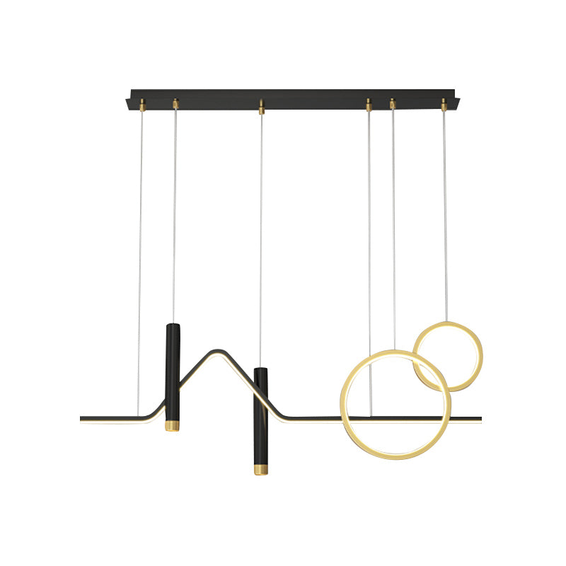 Éclairage de l'île contemporaine LIGNELLE LIGNIFICATION LEUR LEUR LEUR