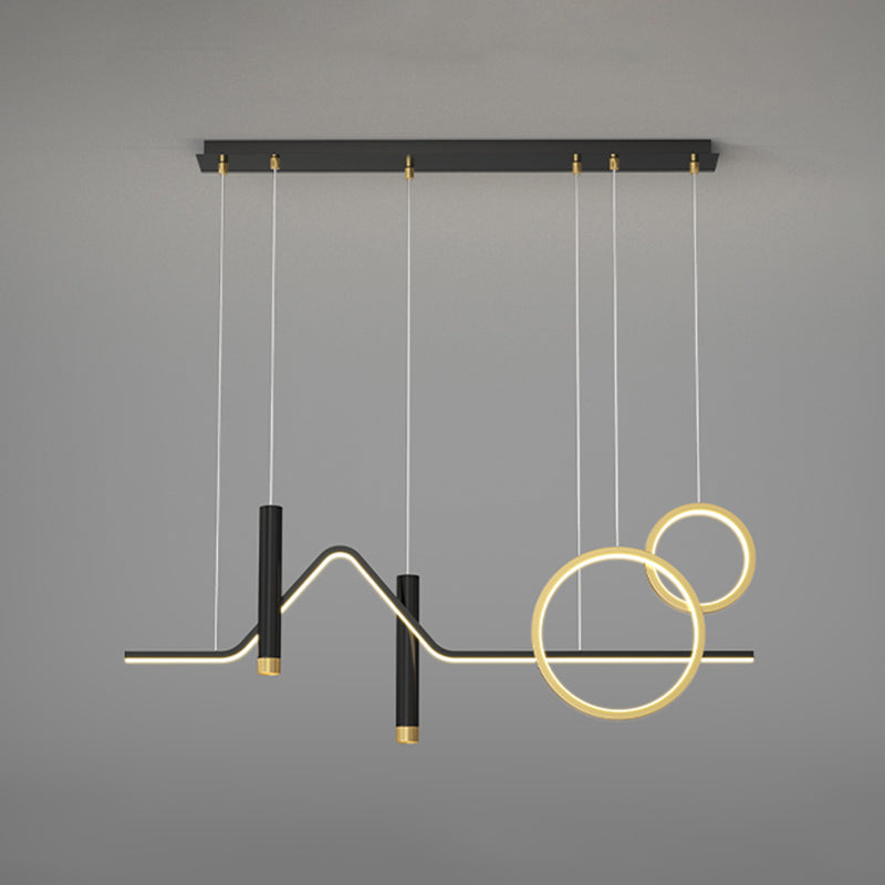 Éclairage de l'île contemporaine LIGNELLE LIGNIFICATION LEUR LEUR LEUR