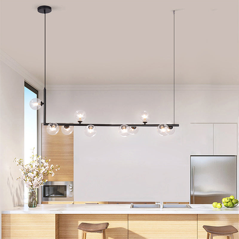 10 Lichte keukeneiland hanglage lineaire hanglampen eiland verlichtingsarmaturen