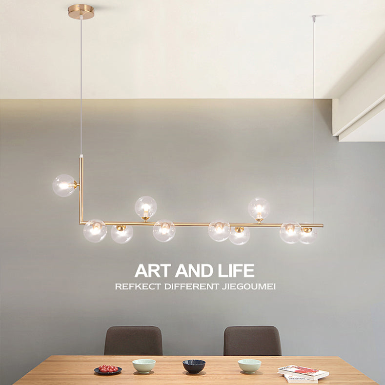 10 Lichte keukeneiland hanglage lineaire hanglampen eiland verlichtingsarmaturen