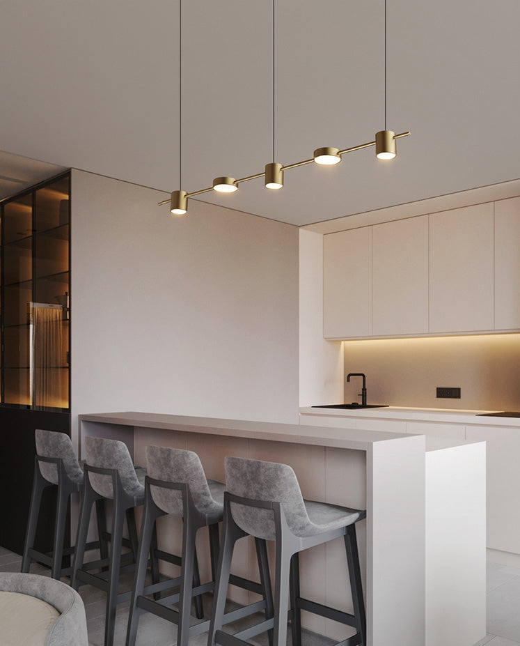 5 Light Kitchen Island Pendant Linear Pendant Lighting Island Light Fixtures