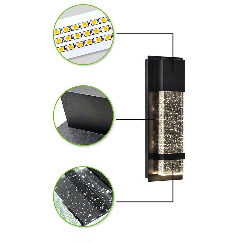 Moderne glazen rechthoekige wandwandcontino