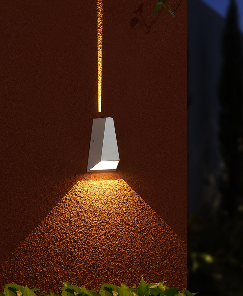 Luminaire mural géométrique en métal moderne à 1 lumière LED OUTDOOOR LET
