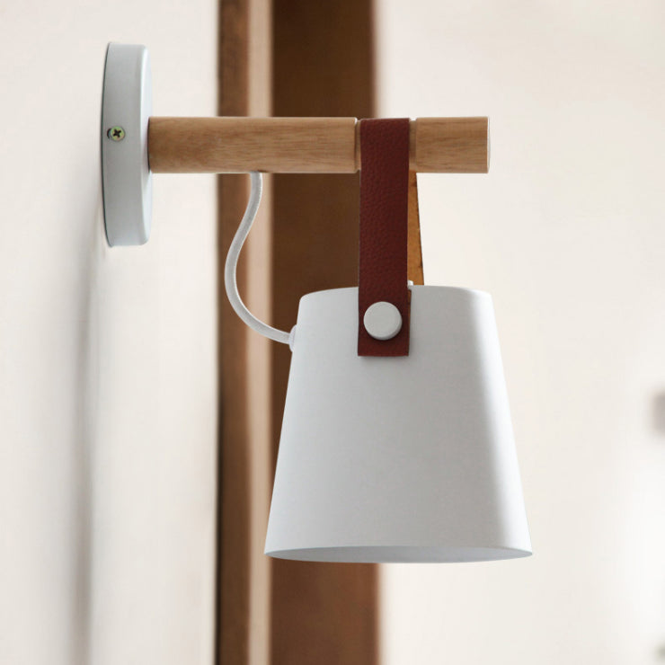 Geometrische schaduw Wandverlichting Moderne Noordse stijl Metal 1 Licht SCONCE LICHT IN ZWART EN WIT