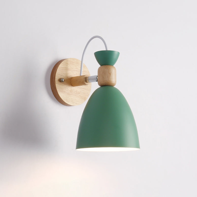 Moderni macaron nordici in stile geometrico con sconde da parete geometrica 1 flione leggero in giallo e bianco