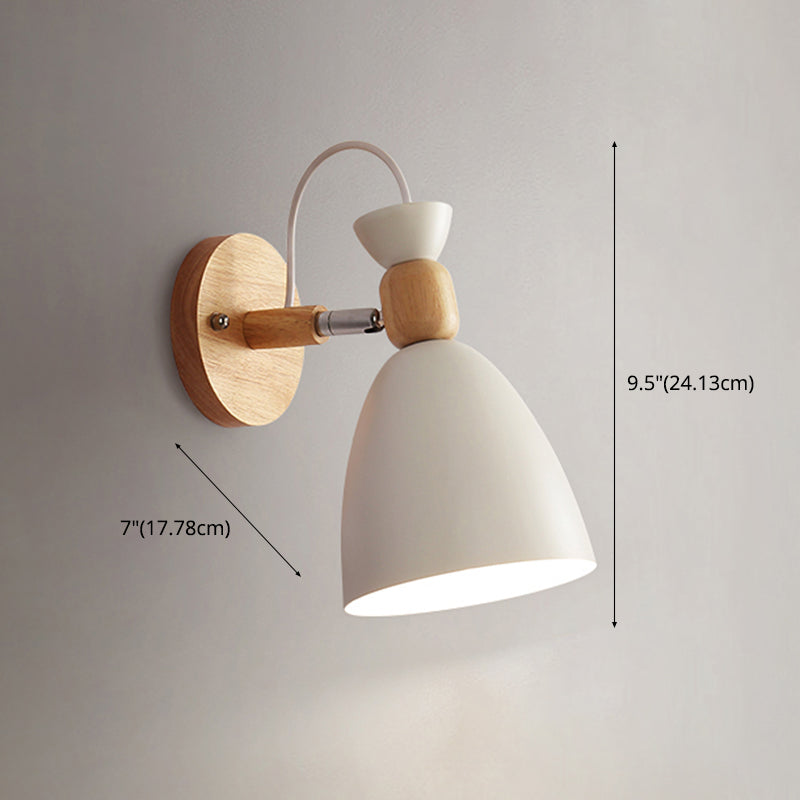 Moderni macaron nordici in stile geometrico con sconde da parete geometrica 1 flione leggero in giallo e bianco