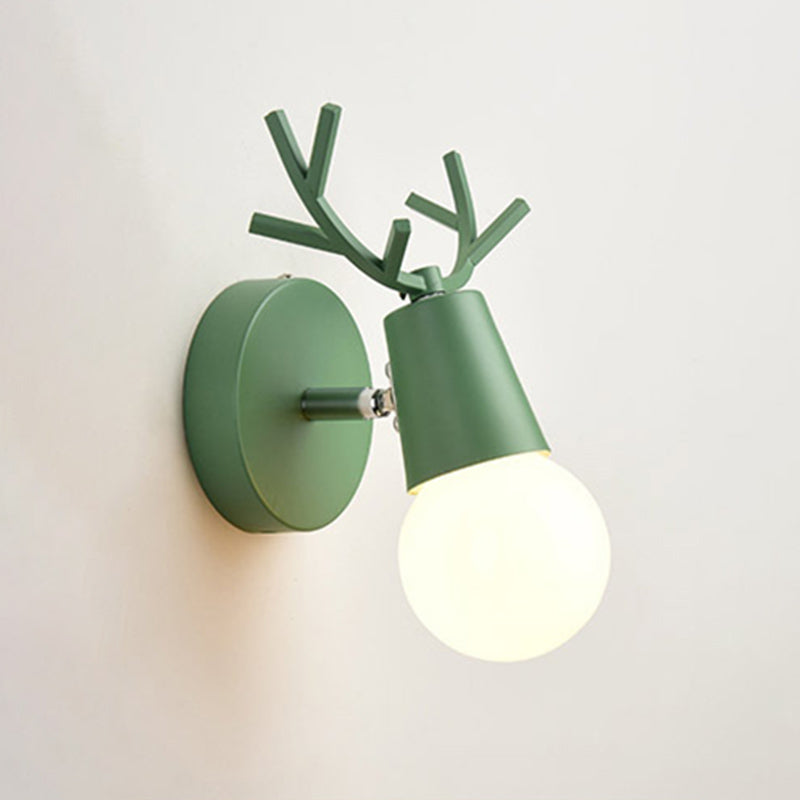 Unique Shade Wall Lighting Modern Nordic Style Metal 1 Light Sconce Light in Black and White